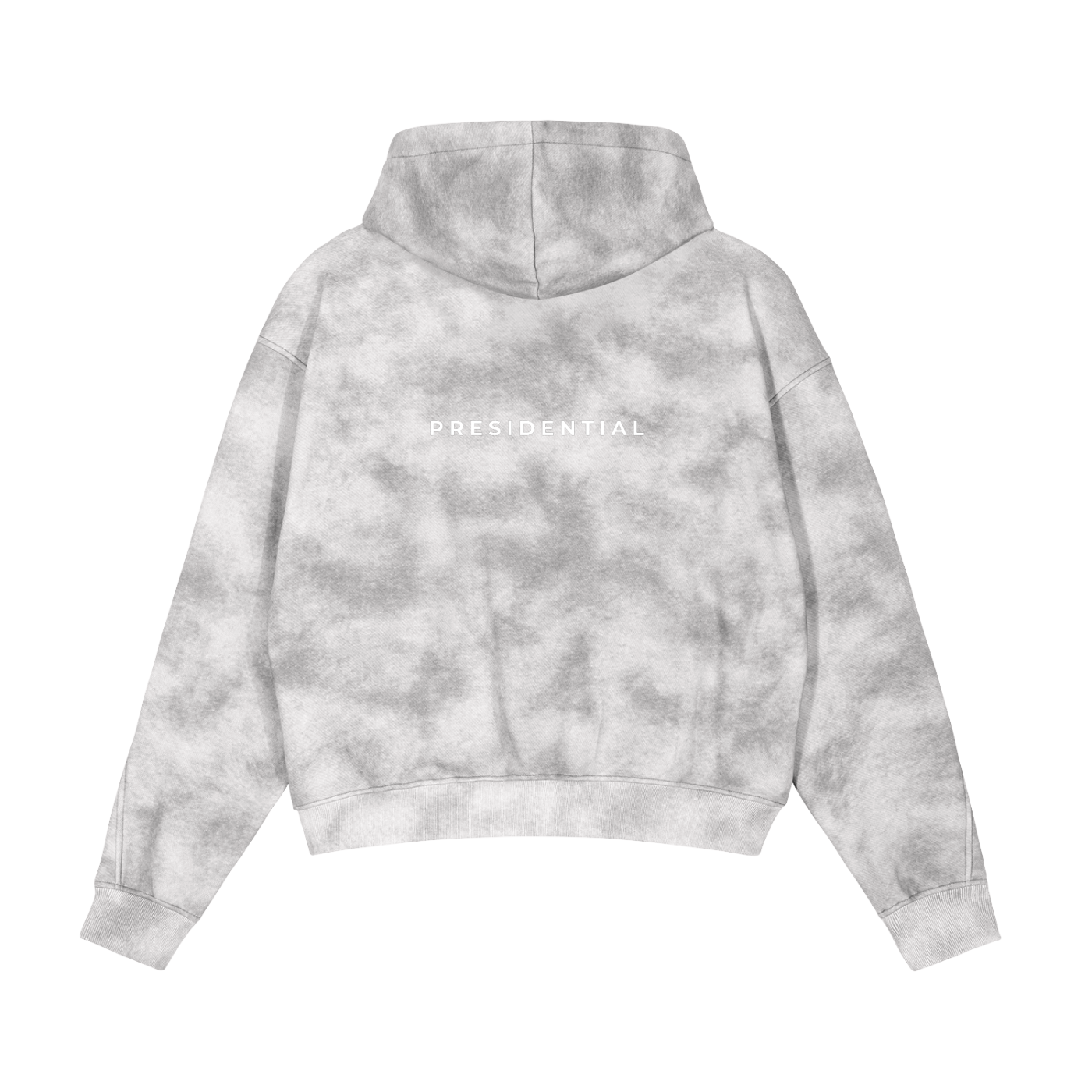 "Presidential" Dirty Washed Zip-Up Fleece Hoodie