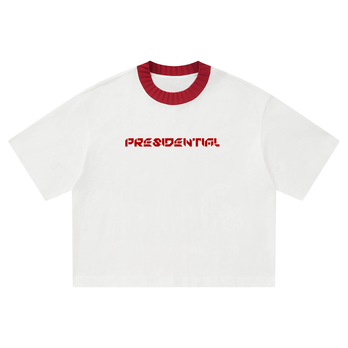 Presidential Red Collar Boxy T-Shirt