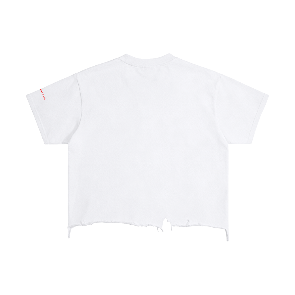 Vintage "Zendaya" Wash Boxy Distressed Hem T-Shirt