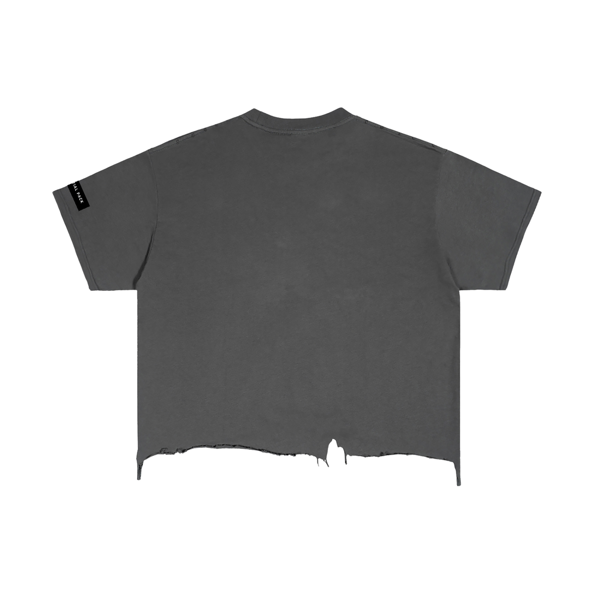 Vintage Wash Boxy Distressed Hem T-Shirt