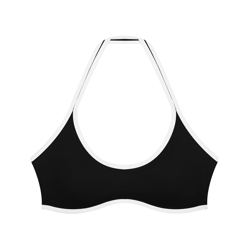Women's Halter Color Block Yoga Sports Bra