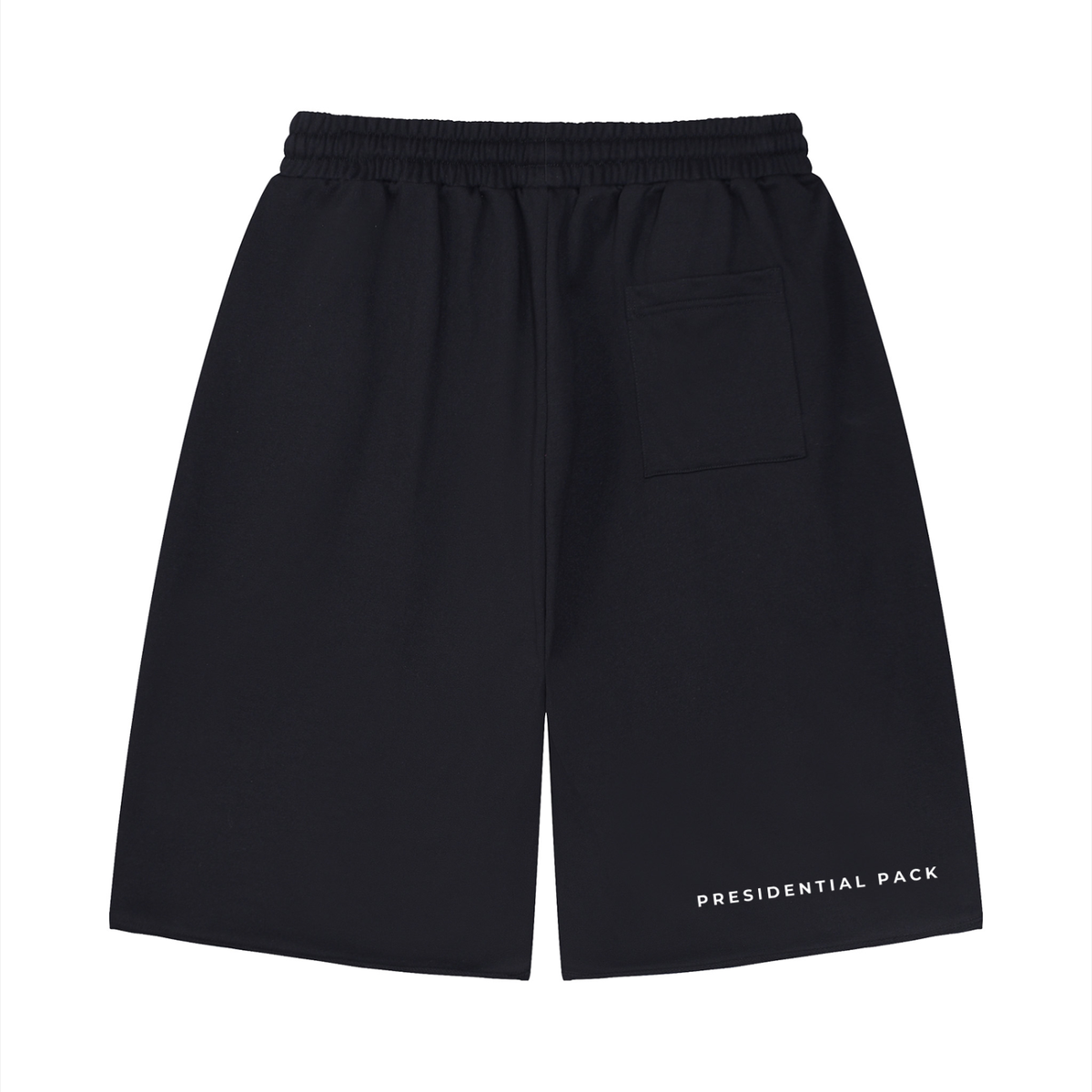 Unisex Loose Long Raw Edge Shorts